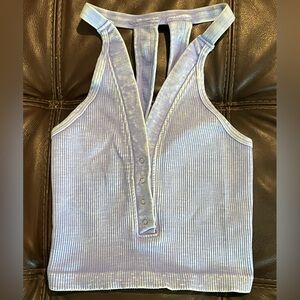 Free People FP Movement Free Throw Henley Crop